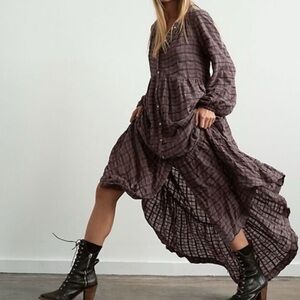 Free People Edie Plaid Dress!
